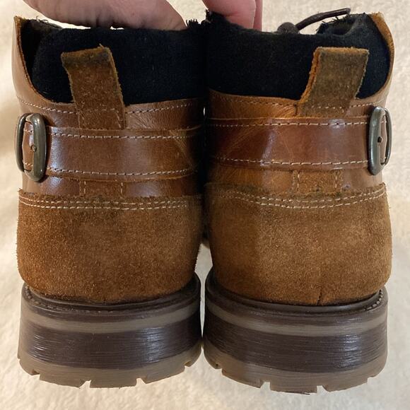 Franco Fortini Easton Brown Leather Cap Toe Boot Size 13 - Picture 3 of 10